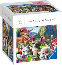 Ravensburger Puzzle Moment – lama, 99 brikker