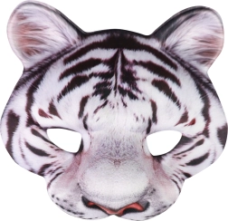 Hvid tiger-maske