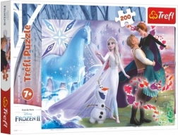 Puslespil 200 brikker – den magiske verden af søstrene DISNEY FROZEN Trefl
