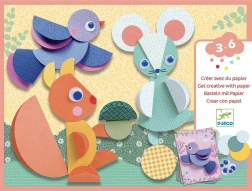 Kreativt sæt 3D Dyr Djeco