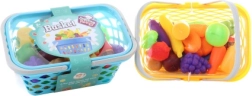 Plastikkurv med madvarer til børn