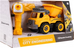 Interaktiv lastbil med tippekasse, der kan skilles ad, til børn