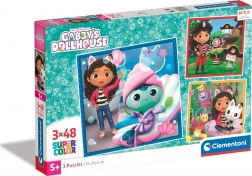 Puslespil CLEMENTONI Gabby’s magiske hus 3×48 brikker