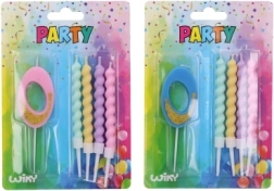 Festlys nummer 0 med 4 lys