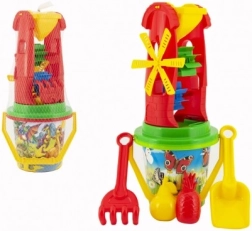 Sæt til sand med mølle og forme