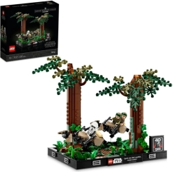 Lego Star Wars diorama: jagt på speederen på Endor