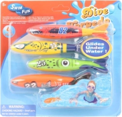 Undervandsdykkerraketter til børn – sæt med 4 stk.