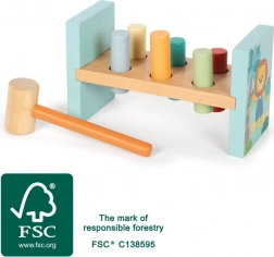 Træhammerbræt Junglevenner