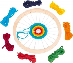 Rundt vævetræ Goki af træ