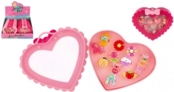 Sæt med justerbare plastfingerringe - forskellige motiver