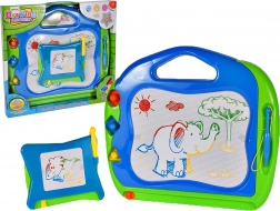 Farverig magnetisk tegnetavle 2-i-1 Elefant