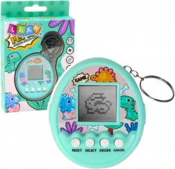 Tamagotchi nøglering Pet Egg – elektronisk spil til børn, turkis