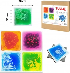 Plyssede sansemåtter Tullo - 4 stk.