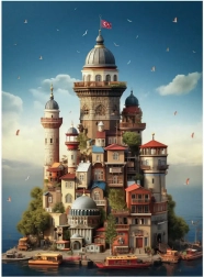 Anatolian Puzzle Jomfrutårn 1000 brikker