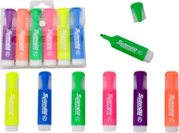 Sæt med pasteloverstregningstuscher, 6 stk.