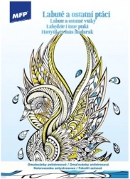 Antistress-malerbog – svaner og andre fugle A4