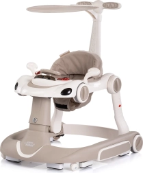 Interaktivt gåstativ 5-i-1 Happy Walker – beige