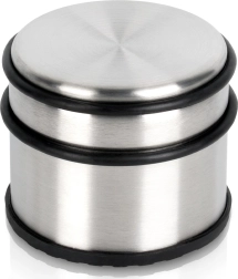 Rustfri dørstopper, sølv 9,5 cm