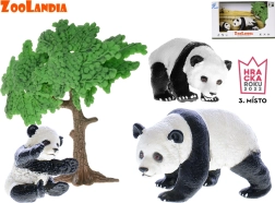 Zoolandia panda med unger og tilbehør – sæt med zoofigurer