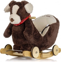 Gyngende hund med melodi og hjul MILLY MALLY Polly Plus Brown Dog