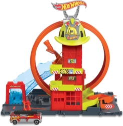 Hot Wheels City super brandstation med loop