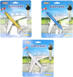 Metalfly med friktionsmotor 14 cm (mix)