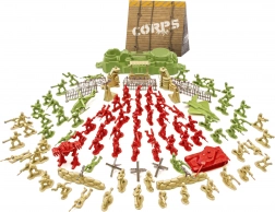 Sæt af figurer Soldater 105 stk