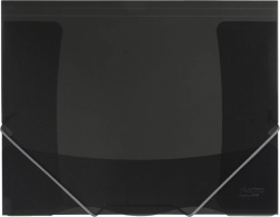 Mappe med elastik ELECTRA grå, metallisk look