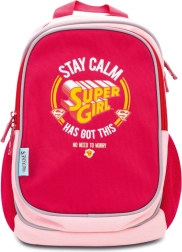 Førskole-rygsæk SUPER GIRL stay calm
