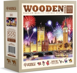 Træpuslespil Natlige London 505 brikker – WOODEN CITY