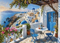 Puzzle Cherrypazzi Santorini Blues med 1.000 brikker