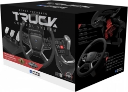 Hori Force Feedback Truck Control System til PC – realistisk lastbilrat med gearstang og pedaler