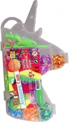 Sæt med farvede Loom-elastikker 380 stykker