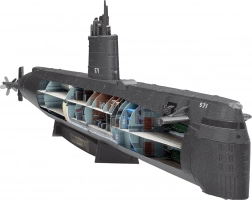 Metal 3D-puslespil METAL EARTH Premium – ubåden USS NAUTILUS