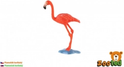 Plastfigur af caribisk flamingo 9 cm