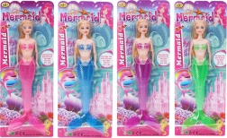 Havfrue med lys 30 cm