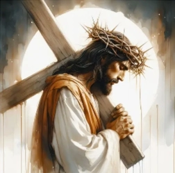 Diamantmaleri Jesus – korsvejen 30 × 40 cm