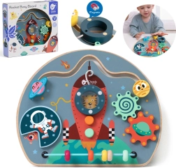 Træ-aktivitetsbræt raket 6i1 – CLASSIC WORLD