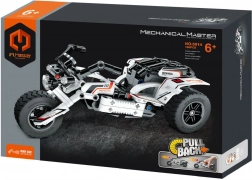 Byggesæt trike-motorcykel med træk-op-drev, 198 dele