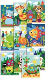 Klistermærker former og farver – gård