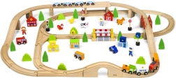 Træ togbane 90 dele