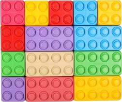 byggesæt farvede klodser junior 60 stk. MARIOINEX