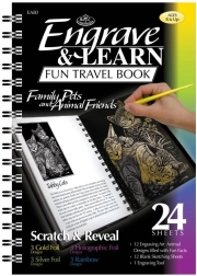 ROYAL & LANGNICKEL skrabeblok dyr – 12 billeder og 12 blanke ark