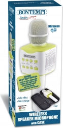 Trådløs mikrofon med beskyttende etui og stemmeforvrænger