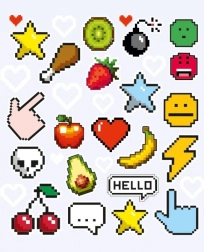 Plastre Pixele lille ark