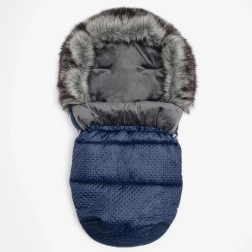 Vinterkørepose med fleece New Baby Lux, blå