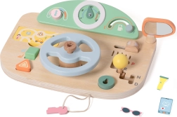 Træ multifunktionel betjeningsplade formet som rat Classic World