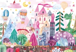 Puzzle med klistermærker Slottet 250 brikker