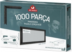 Puslespilsramme 96x34 cm sort