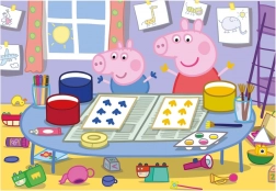 Puslespil Peppa Pig kunstner 24 brikker